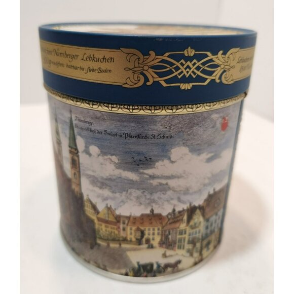 Vintage E Otto Schmidt Lebkuchen Round Cookie Tins Set of 4 - Picture 5 of 9